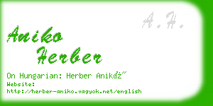 aniko herber business card